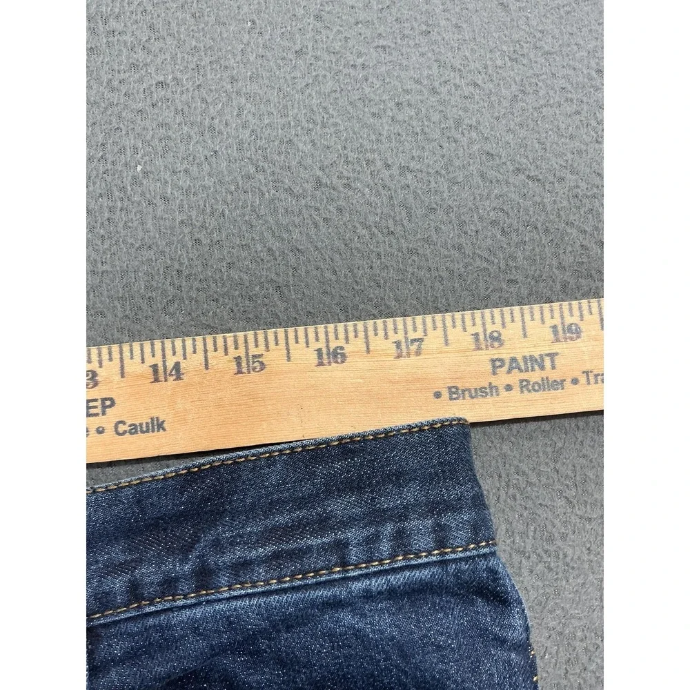 Frank And Oak Dylan‎ Slim Jeans Mens 35x32 Medium Blue Straight Stretch Denim